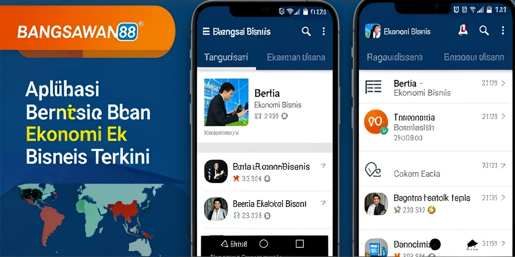 Tampilan antarmuka aplikasi BANGSAWAN88 yang modern dan informatif.