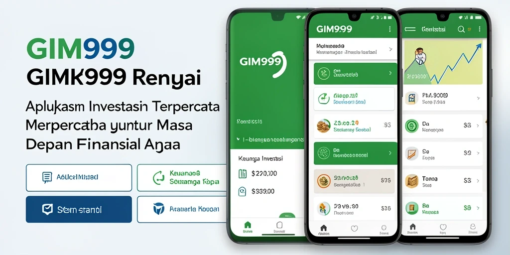 Antarmuka GIM999 yang menampilkan berbagai opsi investasi dengan mudah.