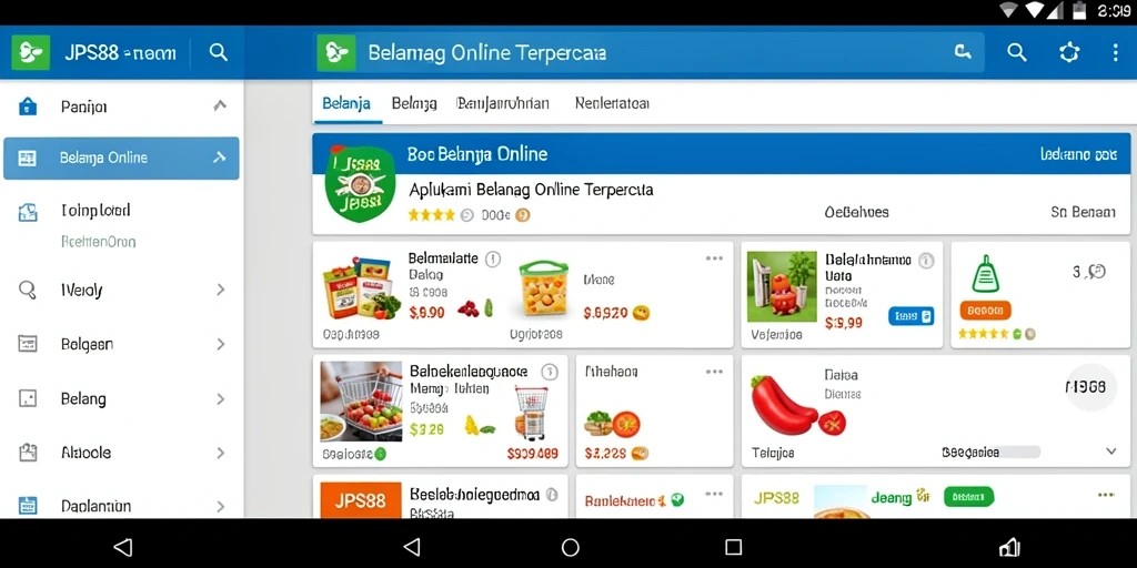 Tampilan antarmuka JPS88 yang user-friendly untuk belanja online.