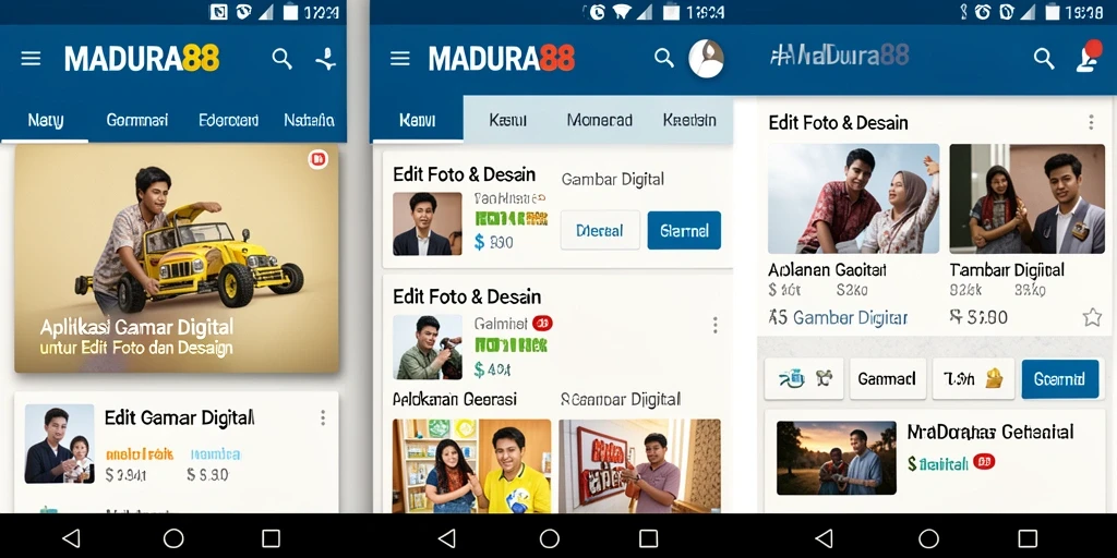 Tampilan antarmuka MADURA88 yang menarik dan fungsional untuk Gambar Digital.