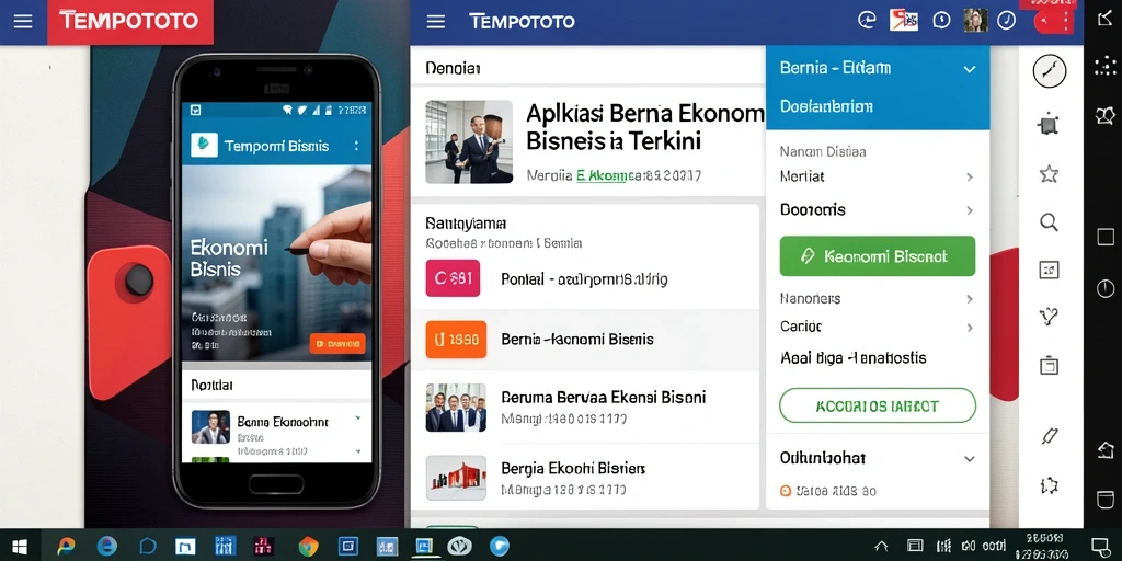 Tampilan antarmuka pengguna aplikasi TEMPOTOTO yang modern.