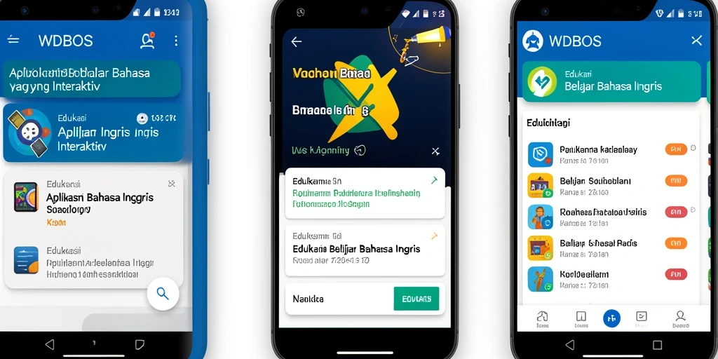Antarmuka WDBOS yang interaktif dan user-friendly.