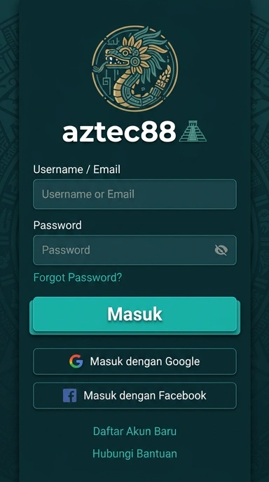 Masuk Akun aztec88 di Aplikasi Android